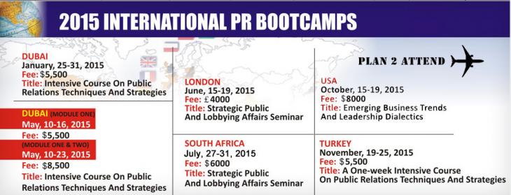 15th International PR Bootcamp